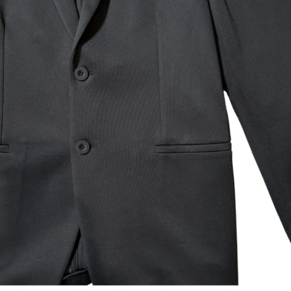 Patrizia Pepe Men's Black ltalian Designer Blazer EU 52 / US 42 Modern Fit